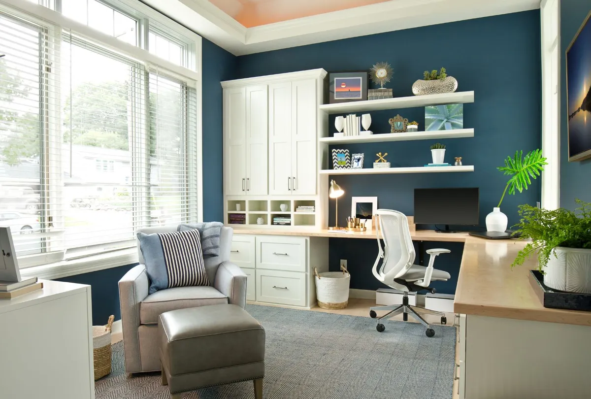Modern Contemporary Interior Design of Home Office Room