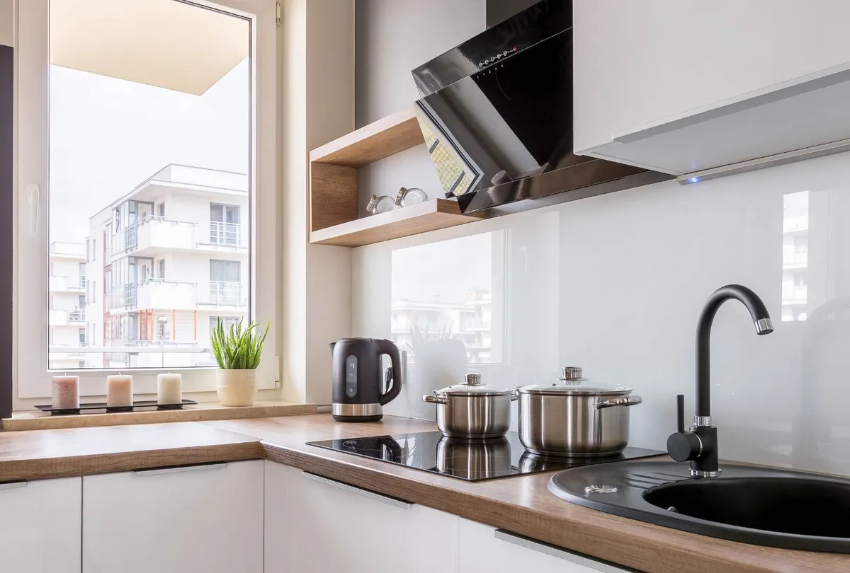 Small kitchen with window